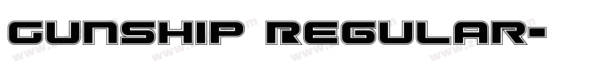 Gunship Regular字体转换